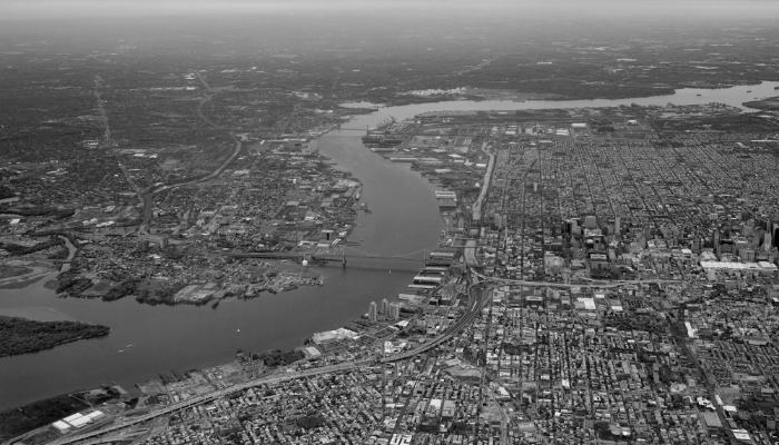Philly Overhead B/W